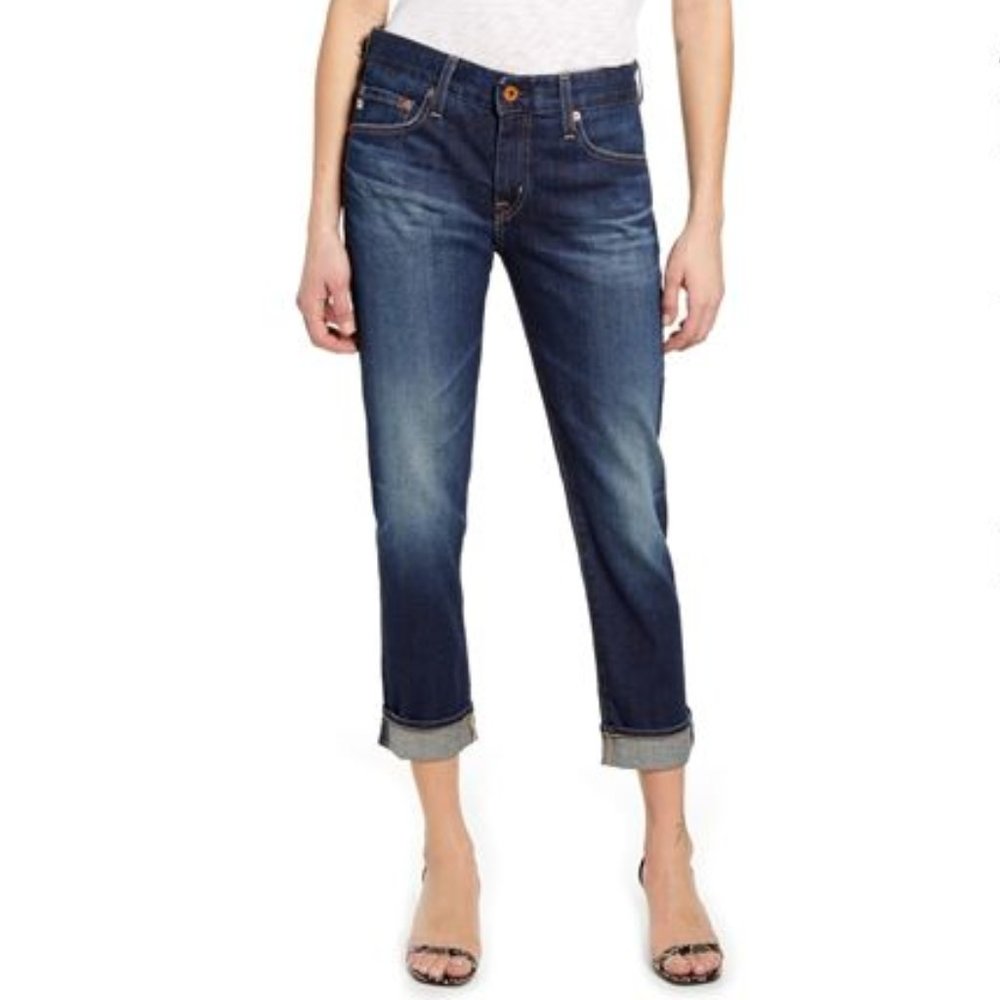 AG Ex-Boyfriend Relaxed Slim Straight Jeans, 7 Years Earnest, Size 27